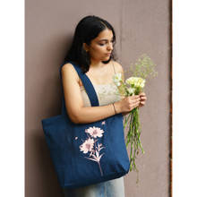 EcoRight Large Zipper Tote Bag - Happy Flowers