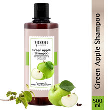 Richfeel Green Apple Shampoo for Dry, Damaged Hair - Nourishes Scalp, Promotes Shine & Smoothness
