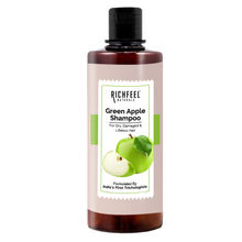 Richfeel Green Apple Shampoo for Dry, Damaged Hair - Nourishes Scalp, Promotes Shine & Smoothness