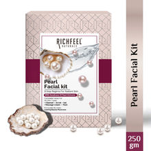 Richfeel Pearl Facial Kit: Brightening, Radiant Skin, Tan Removal, Ideal for Dry Skin