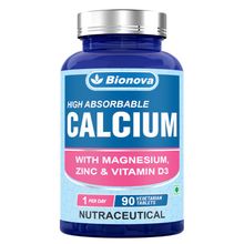 Bionova Calcium Tablet With Vitamin D, Zinc & Magnesium Supports Bones Strenght
