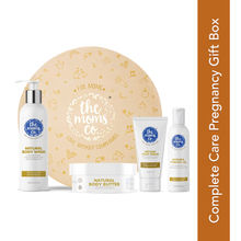 The Moms Co Mom to Be Gift Set - Stretch Oil, Foot Cream, body Butter, Body Wash