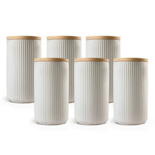 Anko Black Jars- Set of 6
