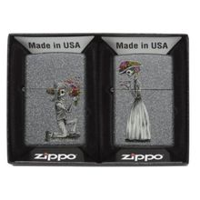 Zippo Iron Stone Couple Windproof Pocket Lighter