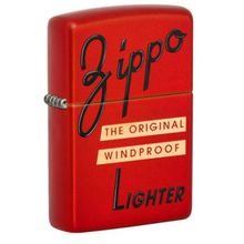 Zippo Red Box Top Design Windproof Pocket Lighter