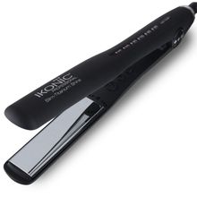 Ikonic Professional Slim Titanium Shine Hair Straightener - (Black)