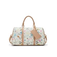 Aldo Philipina Womens White Duffle Bag With Detachable Strap & Card Case