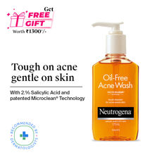 Neutrogena Oil Free Acne Cleansing Face Wash with 2% Salicylic Acid for Acne Prone & Oily Skin