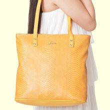 Lavie Pavo Nov Tote Bag (Ocher) (L)