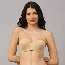 PrettyCat wired strapless tshirt bra - Nude
