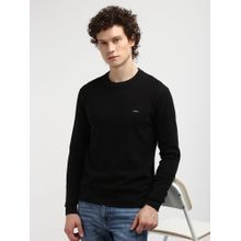 Calvin Klein Solid Regular Fit Cotton Sweater