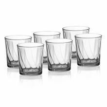 Smartserve Kyknos Whiskey Glass Set, Transparent, 285ml (Set of 6)