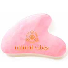 Natural Vibes Rose Quartz Gua Sha for Face Neck And Under Eye
