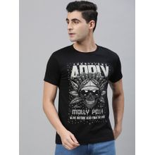 Conditions Apply Black Printed T-Shirt