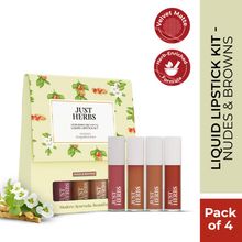 Just Herbs Herb Enriched Matte Liquid Lipstick Kit - Nude & Brown