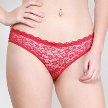 Makclan Noway Nice In Net Lace Panty - Red