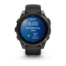 Garmin Fenix 8-47 Mm Amoled Sapphire Carbon Grey Dlc Smart Watch with Charging Cable