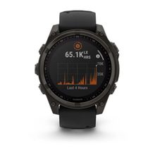 Garmin Fenix 8-47 Mm Solar Sapphire Carbon Grey Dlc Smart Watch with Charging Cable