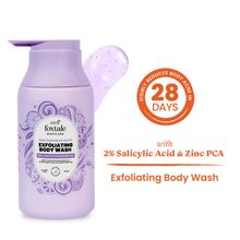Foxtale Exfoliating Body Wash 2% Salicylic Acid & Zinc PCA, Reduces Body Acne & Smoothens Skin