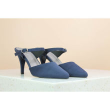 Inc.5 Mid Heel Close Shoes Blue Slip-on