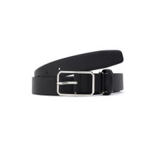 Rare Rabbit Cult Primary Black Leather Belts