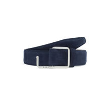 Rare Rabbit Hedvig Dark Navy Blue Leather Belts