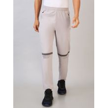LYCOT Men Zip Pockets and Elastic Gym Grey Trackpant