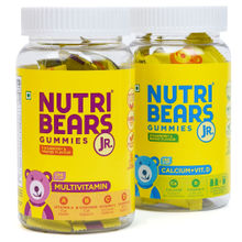 Nutribears Multivitamin And Calcium Gummies For Kids And Teens Combo, Pack Of 2