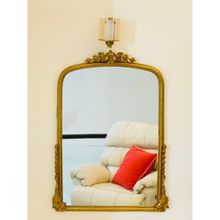 CasaGold 41 Inch Gold Vintage Primrose Medium Mirror