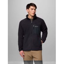 Columbia Black Fast Trek Overlay Fleece Jacket