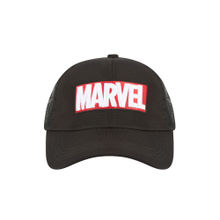 BZ Headwear Marvel Box Logo Mens Trucker Cap - Black