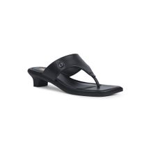 Bata Womens Black Block Sandals