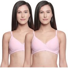 Bodycare Perfect Coverage Padded Bra-Pack Of 2 - Pink