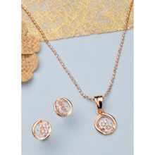 Barsano Classic Solo Pendant Set with Earrings ( Set of 1)