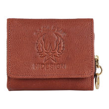 Hidesign Metal W4 Rf Brown Women's Wallet