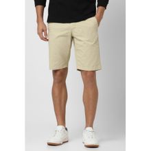 Van Heusen Men Beige Solid Casual Shorts