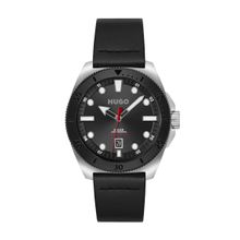 Hugo Visit Qtz Basic Calendar Black Round Dial Mens Watch 1530301 (Medium)