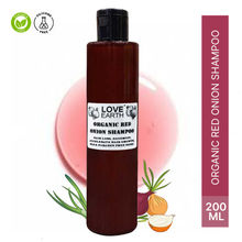 Love Earth Organic Red Onion Shampoo Reduces Hair Loss & Dandruff Accelerates Hair Growth
