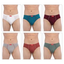 Frenchie Plus Mens Cotton Briefs Assorted Colours (Set Of 6)