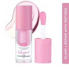 The Skin Diet Company Lip Barrier Oil Clear Gloss with Peptides Hydrates, For Dry & Pigmented Lips