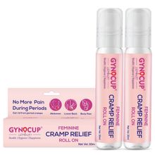 Gynocup Feminine Cramp Relief Roll On All In One (periods, Lower Back Pain & Body Pain) (Pack Of 2)