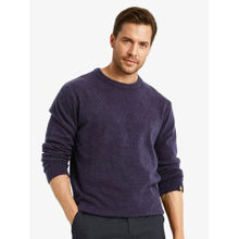 Rare Rabbit Boule Purple Woven Regular Fit Sweater