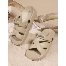 Chupps Women Maven Cream Casual Slide Clogs