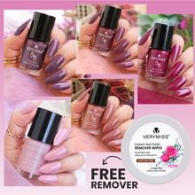 VERYMISS 5 Trending Nail Polish Combo + Free Nail Polish Remover Wipes - 2