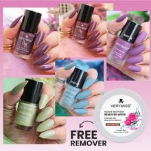 VERYMISS 5 Trending Nail Polish Combo + Free Nail Polish Remover Wipes - 3