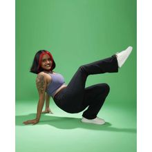 Bliss Club Women Black The Ultimate Flare Pants Tall with 4 pockets and Versatile Flares