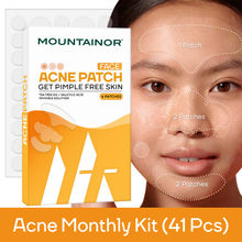 MOUNTAINOR Acne Pimple Big Patches Kit, Salicylic Acid Spot Corrector Strips, Blackhead & Whitehead