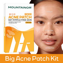 MOUNTAINOR Acne Pimple Big Patches Kit, Salicylic Acid Spot Corrector Strips, Blackhead & Whitehead