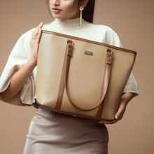 Strokes by Namrata Mehta Cinnamon Cocoa Tote bag