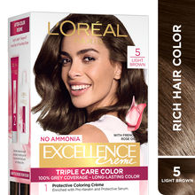 L'Oreal Paris Excellence Creme Triple Care Hair Color - 5 Light Brown
